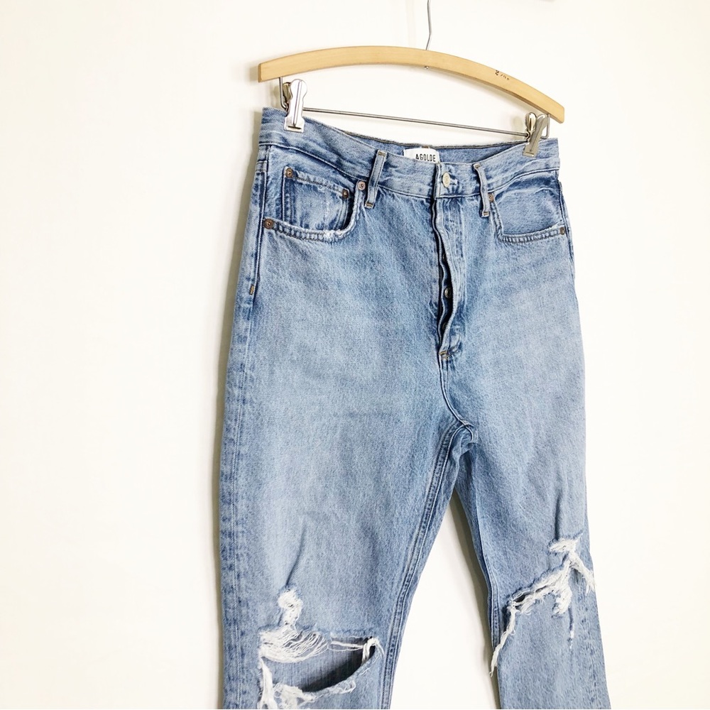 AGolde Riley Crop Distressed jeans - Picture 5 of 12